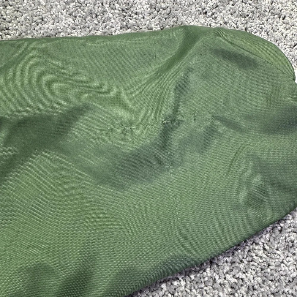 Vintage Steichens Jacket Mens M Green V Neck East Twins Baseball Windbreaker